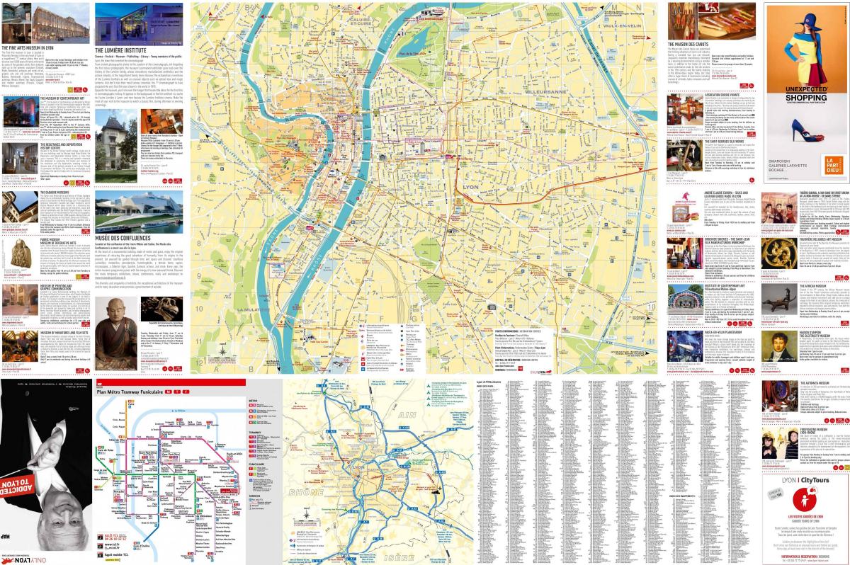 Mapa mesta Lyon