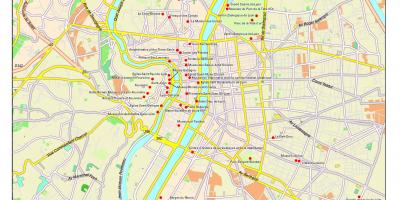 Lyon turistické atrakcie mapu