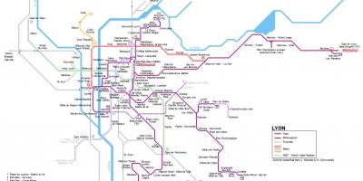 Mapa rhone express Lyon